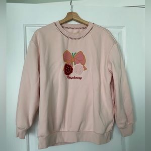 Pink hoodie size S oversized